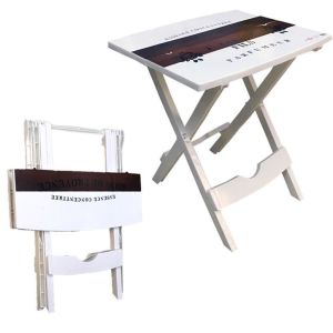 Çok Amaçlı Pratik Katlanır Plastik Masa 44x38 cm Katlanır Sehpa Portatif Piknik Masası Ders Masası