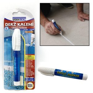 1 Adet Yedek Uçlu Su Bazlı Kokusuz Beyaz Derz Kalemi Vodaseal Derz Yenileme Fayans Kalemi