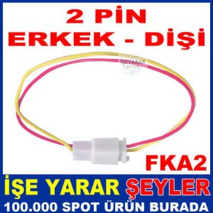 2 PİN ARABA SOKETİ ARAÇ SİSTEMİ BAĞLANTI KABLOSU
