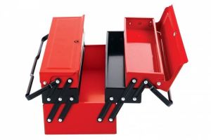 Çelik Gövdeli Profesyonel 5 Göz Metal Takım Çantası 51cm BüyükBoy 51x20x21 Endüstriyel Metal Çanta