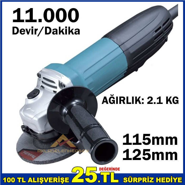 TamPROFESYONEL 1000watt 115-125mm TAŞLAMA MOTORU