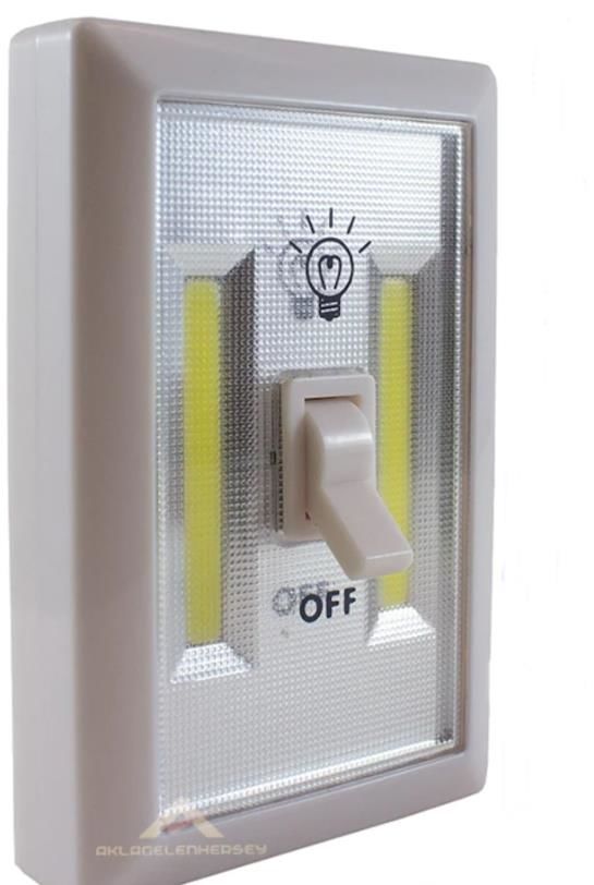 Kolayca monte aç kapa anahtarlı kablosuz lamba 2watt Cob led