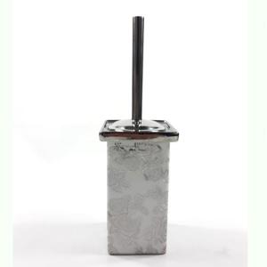 Porselen Gövdeli 30 cm Şık Demir Klozet Fırçası 