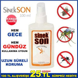 SİNEKSON 100ml SİNEK KOVUCU SPREY VÜCUD LOSYONU
