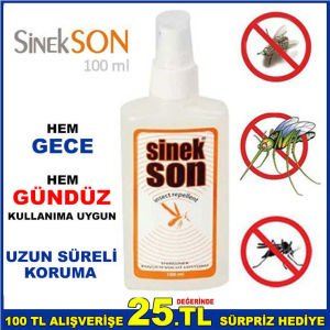 SİNEKSON 100ml SİNEK KOVUCU SPREY VÜCUD LOSYONU