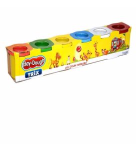 Play Dough 6 Renk Oyun Hamuru Eğitici Öğretici Eğlenceli Oyun Hamuru 6'lı Pakette