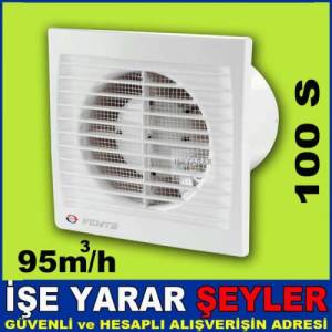 Duvar Ve Pencere Havalandırma Fanı,100 Mm Banyo-Mutfak-Wc İçin Axıal Havalandırma Fanı 100s