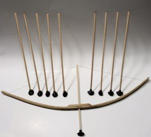 Orijinal Eğitici 75cm Ahşap Ok Yay Takımı +10 Vantuzlu Ok 30 mt Menzil Hassas Nişan Alma Güçlü Gergiye Mukavemetli