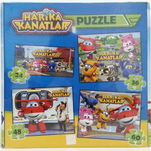 4'LÜ HARİKA KANATLAR EĞİTİCİ EĞLENDİRİCİ PUZZLE