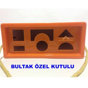 50 PARÇA ALFABE HARFLİ RENKLİ AHŞAP BLOKLAR BULTAKLI ÖZEL KUTUSUNDA AHŞAP BLOK PUZZLE abn34
