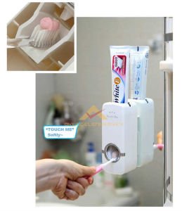 HİJYENİK OTOMATİK DİŞ MACUNU SIKACAĞI SIKMA MAKİNESİ ve 5Lİ DİŞ FIRÇALIK SETİ