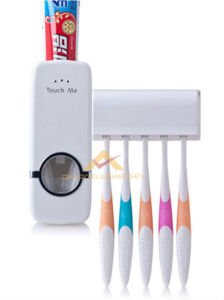 HİJYENİK OTOMATİK DİŞ MACUNU SIKACAĞI SIKMA MAKİNESİ ve 5Lİ DİŞ FIRÇALIK SETİ