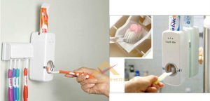 HİJYENİK OTOMATİK DİŞ MACUNU SIKACAĞI SIKMA MAKİNESİ ve 5Lİ DİŞ FIRÇALIK SETİ