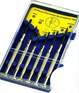6 Parça Elektronik Saatçi Mikro Tornavida Seti