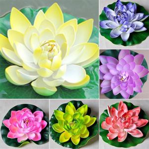 Yapay nilüfer çiçeği 18cm suda yüzen çiçek,düğün ve davet masaları dekor tamamlayıcı çiçek