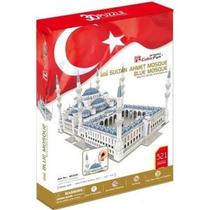 321 Parça 3D Puzzle Sultan Ahmet Camii Maket Puzzle 3 Boyutlu Pazıl - Yetişkin Puzzle