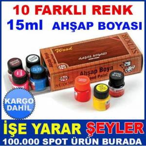 Südor 1kutuda 10 Farklı Renk 15ml Ahşap Boyası