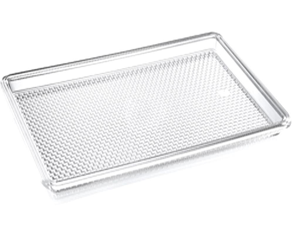 Dünyanın En Sağlam Tepsisi Kırılmaz Şeffaf 42x27cm Ev-Pastahane-Otel Vip Kalite Servis En Şık Sunum