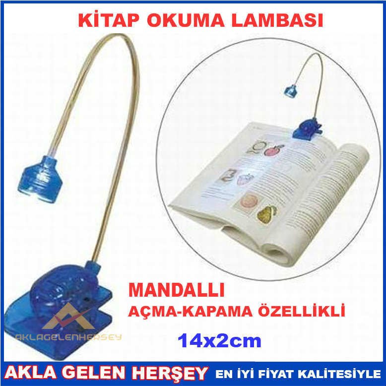 MANDALLI AÇ KAPAT ÖZELLİKLİ KİTAP OKUMA LAMBASI