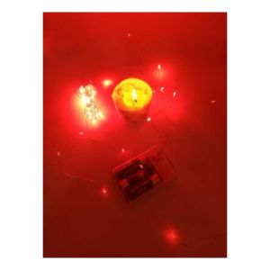 Dekoratif Şerit Led Kırmızı 10 Metre Uzunlukta Led Kırmızı Lamba Bahçe ve Ev Dekoru için Şerit Lamba