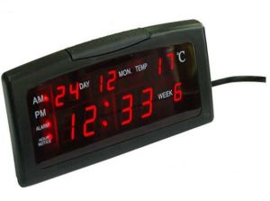 WT-105 kırmızı ledli alarmlı dijital masa saati