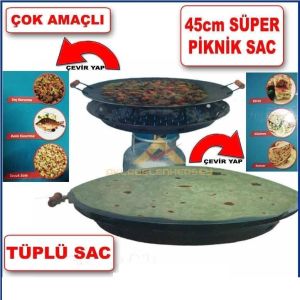 Seyyar Piknik Sac Tüplü Katmer,Saç Kavurmalık Portatif Saç Ocagı