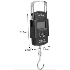 Elektronik Hassas Terazi 50kg Kapasite Dijital El Kantarı Çelik Askılıklı Terazi Tartı 10gr Hassasiyet
