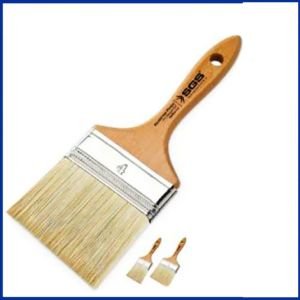 Ahşap Saplı Profesyonel 3.0'' 76mm Eninde Kestirme Yağlı Boya Fırçası 1.Kalite Gerçek Kıldan Üretim