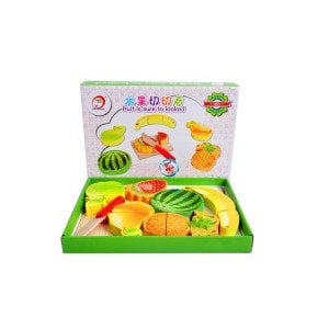 Ahşap Meyve Kesme Oyunu. 100% Doğal Ahşap Toksik İçermeyen Boya İle Çocuklarınıza Sağlıklı Eğlence