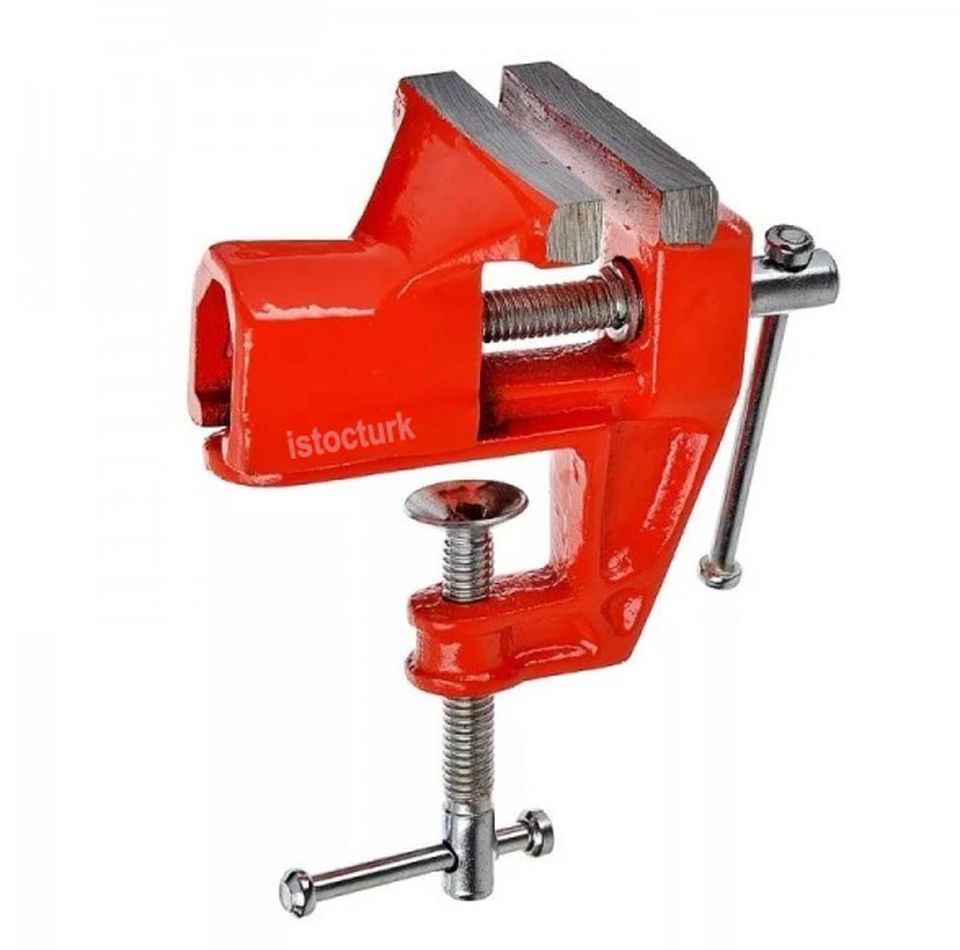 Pik Döküm 70mm Çeneli-30mm Açılım Seyyar Tezgah Masa Mengenesi,Tamirat+Montaj+Hobi Üretim Mengenesi