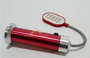 15LED METAL GÖVDELİ OYNAR BAŞLI ÇOK AMAÇLI FENER