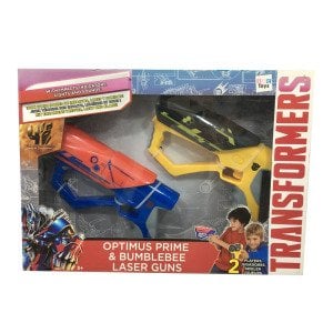 Pille Çalışan Işıklı Sesli 2'li Transformers Lazer Silah Oyuncağı Lazer Tabanca