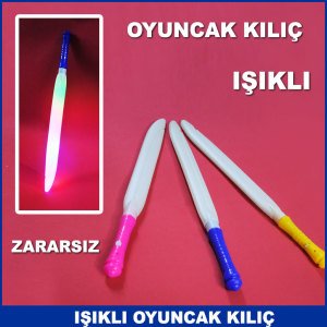 Işıklı Zararsız Oyuncak Kılıç 46 cm Uzunluğunda - Savaş Oyuncakları