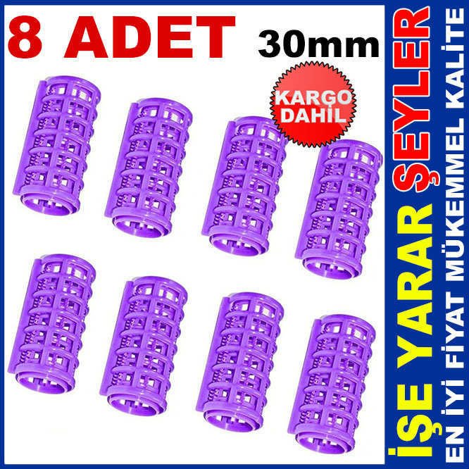 SAÇI YIPRATMAYAN 8li SET ÖZEL KAFESLİ BİGUDİ KD