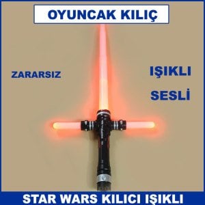 Sesli ve Işıklı Star Wars Kılıcı Zararsız Oyuncak Kılıç - Savaş Oyuncakları