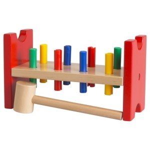 Ahşap Çekiç Bloğu. Motor Becerileri Gelişimi İçin Faydalı. Yerli Marka Yerli Üretim True Toys