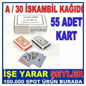 Ekol A/30 Kaliteli İskambil Kağıdı Destesi