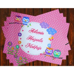 2 Adet PVC Kaplama Kir Tutmaz Kolay Temizlenir Amerikan Servisi - Ailemin Huzurlu Mutfağı