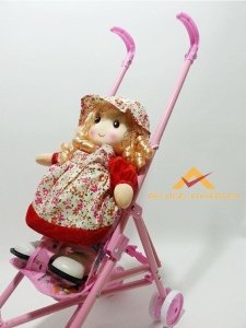 SAĞLAM DEMİR BORULU OYUNCAK KATLANIR ÇOCUK ARABASI ve BEBEK PUSET