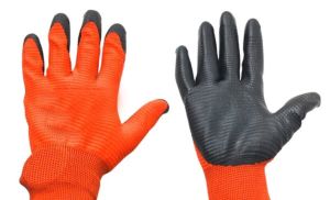 Kırmızı Siyah İşçi Eldiveni İş Güvenliği Eldiveni 10XL