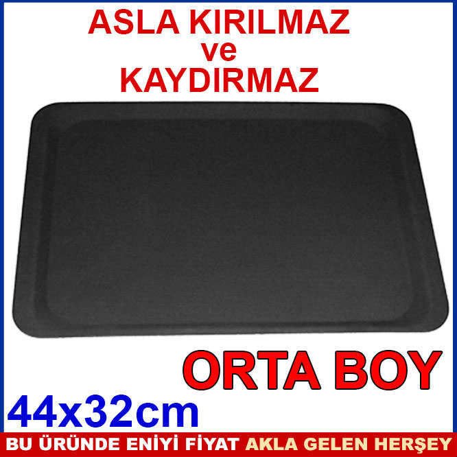 ORTA BOY KIRILMAZ KAYDIRMAZ 44cm SERVİS TEPSİSİ