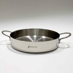 Essenso 18/10 Çelik 304 Kalite Yumurta Sahanı 2 Çelik Kulplu Ömürlük Garantili Çok Amaçlı Tava Ø14cm