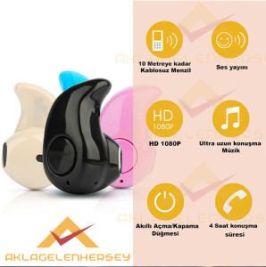 ÇOK FONKSİYONLU MİNİ BLUETOOTH KULAKLIK SİYAH