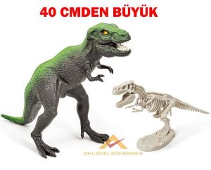 ESLİ IŞIKLI BÜYÜK TREX DİNAZOR MODEL OYUNCAK