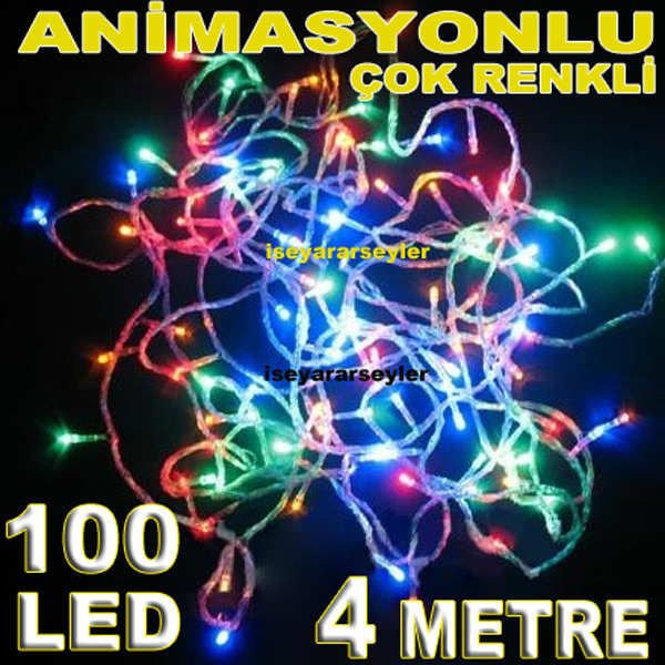 ÇokRenkli 100adet LED VİTRİN AYDINLATMASI 400cm 