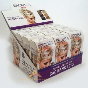 12 ADET BİOVEA BOYALI SAÇLAR İÇİN SAÇ RENK AÇICI