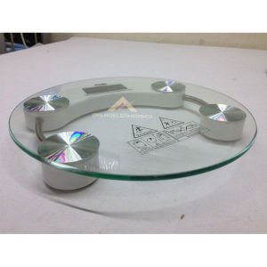 26cm Çapında Kişisel Dijital Baskül Lcd Ekran Otomatik Açıp Kapanan Cam Platform Tartı Max 150kg -2