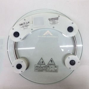 26cm Çapında Kişisel Dijital Baskül Lcd Ekran Otomatik Açıp Kapanan Cam Platform Tartı Max 150kg -2