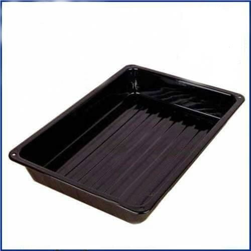 Siyah Emaye Fırın Tepsisi 39x27cm Dikdörtgen İç Dış Yüzeyi Sağlıklı Emaye Kaliteli Fırın Tepsisi