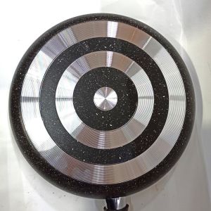 Mükemmel Kalite Granit Büyük Boy 32 cm Çapında 3 mm Aliminyum Granit Kaplama Saplı Kızartma Tavası